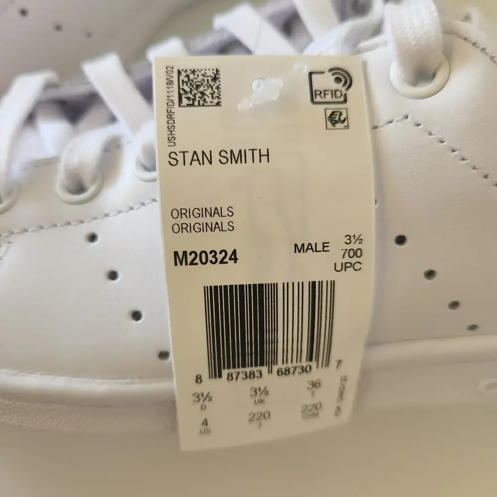 adidas Originals Stan Smith Sneaker, unisex big kids 4